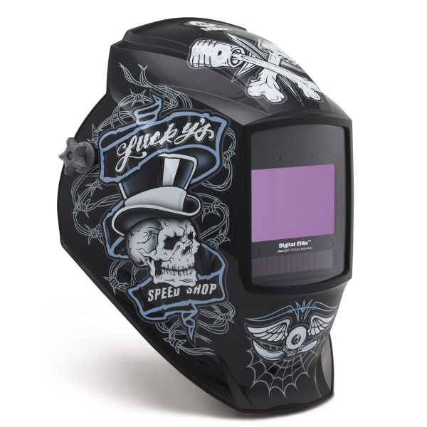 Miller Welding Helmet, Digital Elite Lucky's Speed Shop