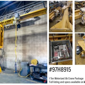 Gorbel 1 Ton Motorized Jib Crane with Hoist