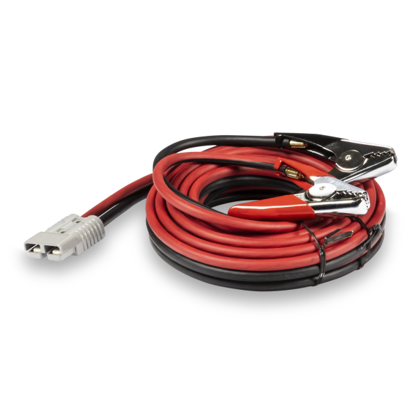 Miller Electric 25-foot Battery Charge / Jump Start Cables with 2 Pole Connector Plug and Clamps