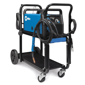 Miller Electric Millermatic 211 MIG Welder with Running Gear/Cylinder Rack