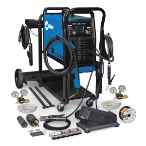 Miller Multimatic 220 AC/DC Welder w/ Dual Cylinder Welding Cart