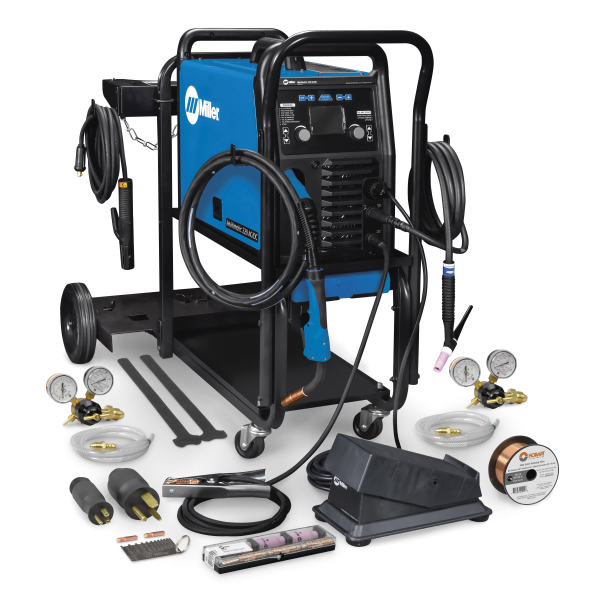 Miller Electric Multimatic® 220 AC/DC w/ Dual Cylinder Welding Cart