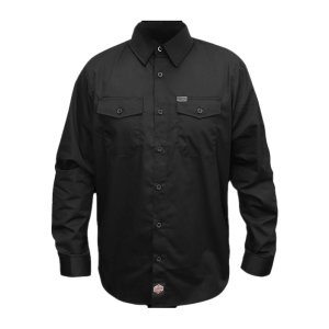 Dixxon Workforce Long Sleeve Shirt Work Shirt Black, Medium