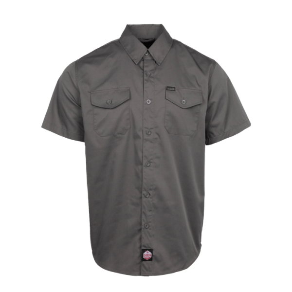 Dixxon Workforce Short Sleeve Work Shirt Charcoal, Large