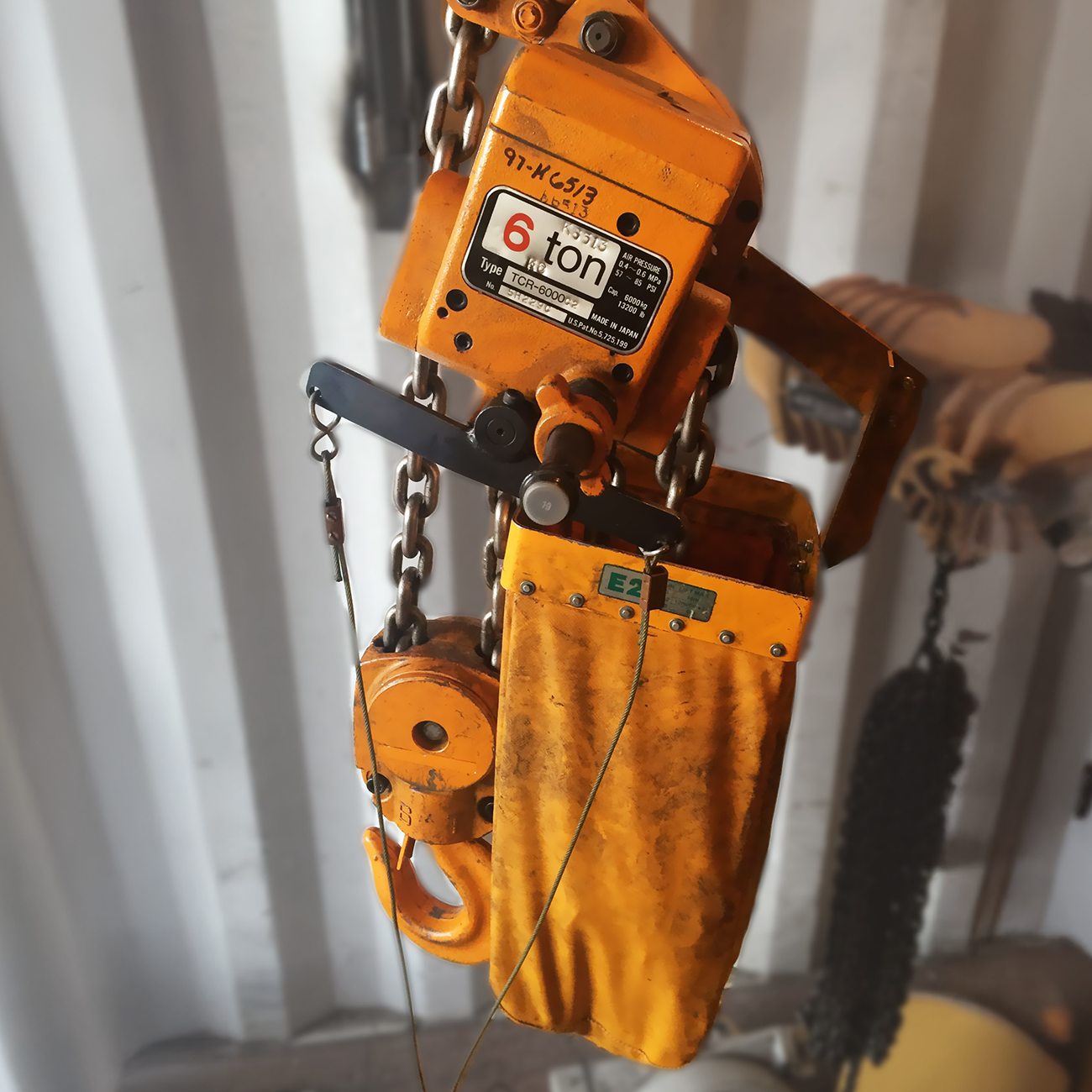 Kito 6 Ton Kito TCR Air Hoist, 20' Lift