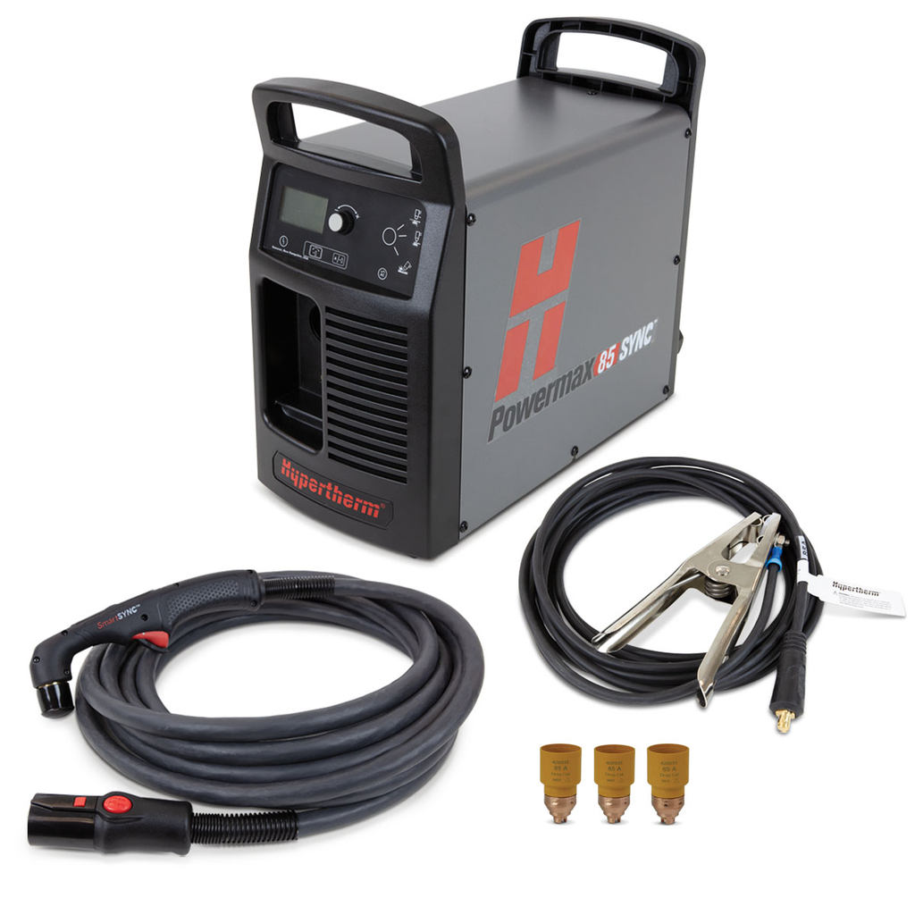 Hypertherm Powermax85 SYNC 200-600V CSA/CPC/75° 25' HAND TORCH/25' LEAD | Kristian Canada
