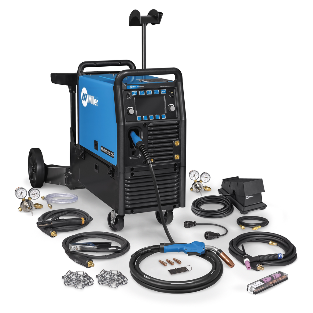 Miller Multimatic 255 Multiprocess Welder with EZ-Latch Running Gear & TIG Kit - Image 2