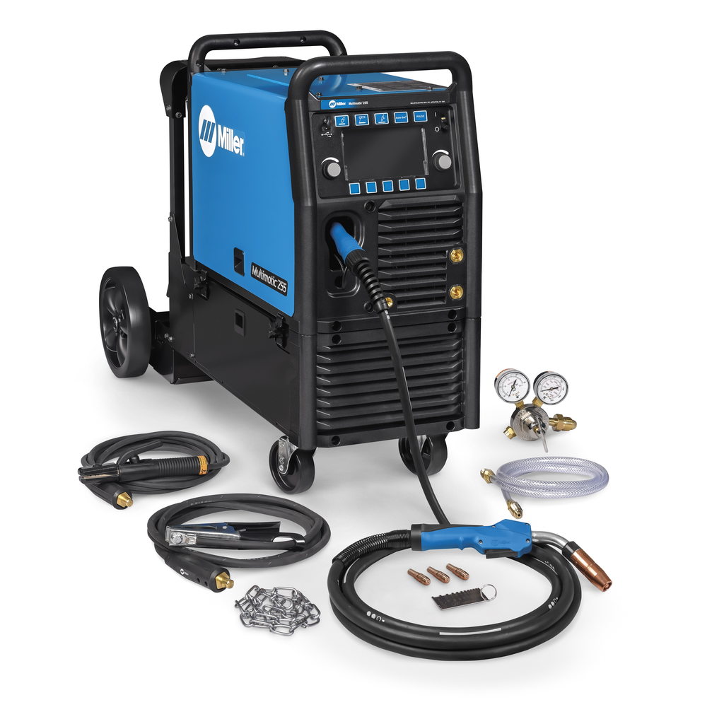 Miller Multimatic 255 Multiprocess Welder with EZ-Latch Running Gear - Image 2